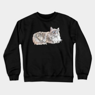 Seal Ragdoll Design - Floppy Cat Lovers Gift Crewneck Sweatshirt